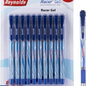Reynolds Racer Gel Pen - Blue- Pack of 10