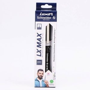 Luxor Schneider LX Max Roller Ink Pen Needle Tip  - Black - Pack of 1