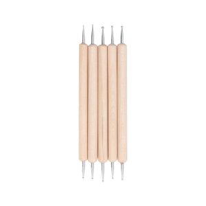 Dot Mandala Nail Dotting Tools, Wooden Handle- Set of 5 piece