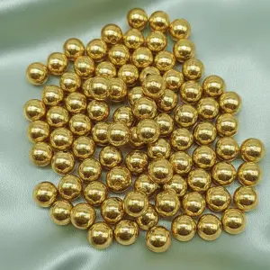 Golden Round Beads for Bracelet Craft - 4mm